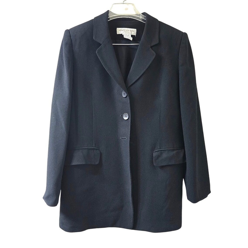 Jones New York Black Blazer Jacket 10P Classic Career Workwear‎